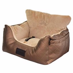 Amibelle Dog Car Seat Mjuk Design Bella Brown